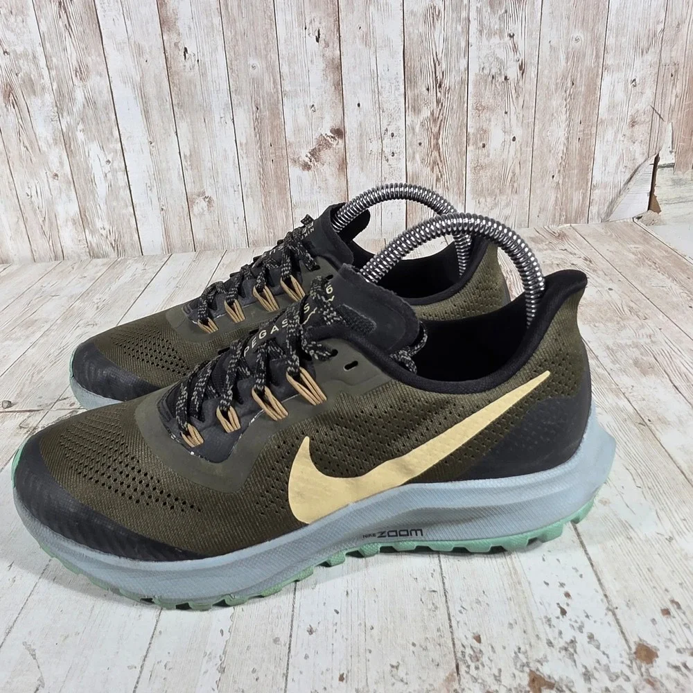 Nike Air Zoom Pegasus 36 Trail Womens Running Shoes Olive AR5676-200